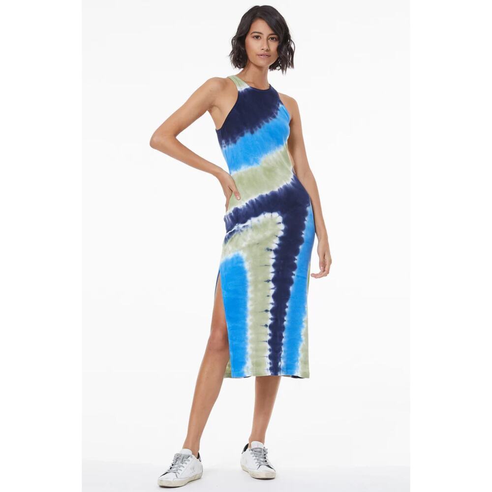 Young Fabulous & Broke Iggy Midi Dress in Skyline Asteroid Wash Size S